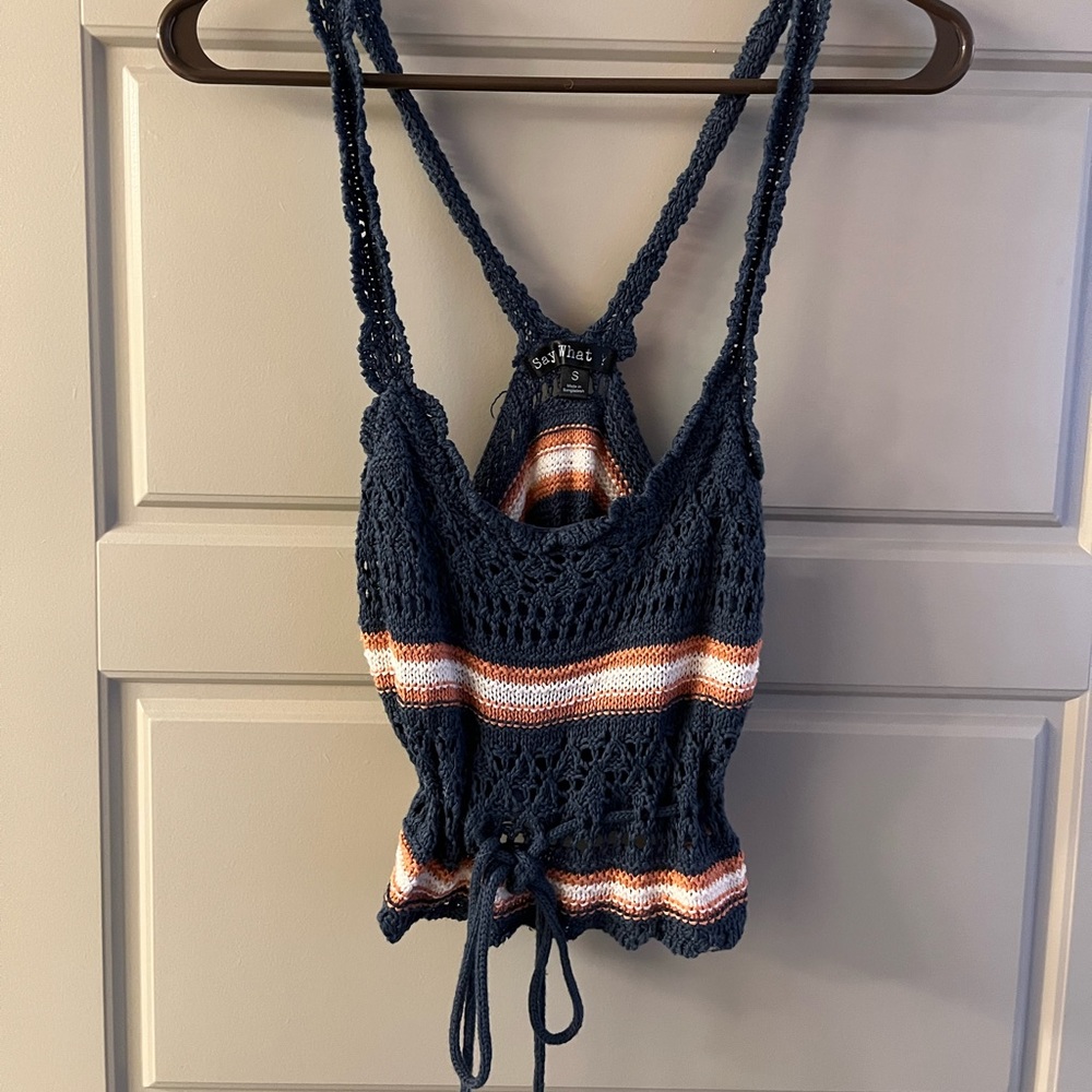 Crochet tank top, small, worn once